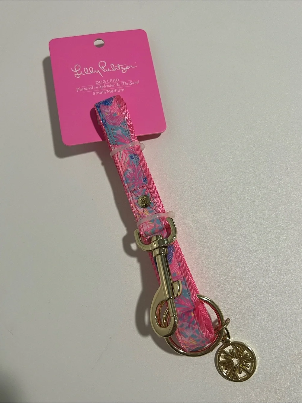 Lilly Pulitzer NWT Dog Leash Splendor In The Sand Size S/M New